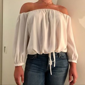 Kendall + Kylie x Topshop Off The Shoulder Blouse